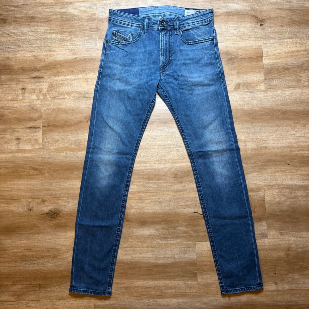Diesel Thommer Jeans Mens 28x32 Blue Royal Indigo Slim Skinny Stretch Wash 084BV